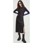 Dámske Obtiahnuté šaty G-Star Raw čiernej farby v elegantnom štýle z polyesteru vo veľkosti XS s dĺžkou: Pod kolená udržateľná móda 