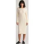Dámske Šaty pre moletky Gant bielej farby vo veľkosti XXL s okrúhlym výstrihom udržateľná móda 