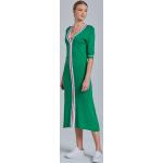 Dámske Letné šaty Gant zelenej farby z viskózy na gombíky 