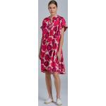 Dámske Letné šaty Gant ružovej farby v preppy štýle s kvetinovým vzorom vo veľkosti M s nariasením udržateľná móda 