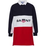 Dievčenské šaty Gant Shield modrej farby v športovom štýle z bavlny do 8 rokov 