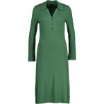 Dámske Úpletové šaty Gant zelenej farby z viskózy vo veľkosti XS na gombíky 