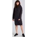 Dámske Mikinové šaty Gant BIO čiernej farby z bavlny vo veľkosti XS Kapucňa udržateľná móda 
