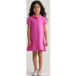 Dievčenské áčkové šaty Gant Pique fialovej farby z bavlny do 24 mesiacov 