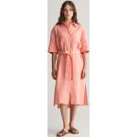 Dámske Letné šaty Gant ružovej farby vo veľkosti S s krátkymi rukávmi s dĺžkou: Pod kolená 