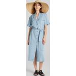 Dámske Letné šaty Gant modrej farby vo veľkosti XXS s krátkymi rukávmi s dĺžkou: Pod kolená so stuhou udržateľná móda 