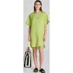 Dámske Letné šaty Gant zelenej farby z ľanu vo veľkosti XXS s krátkymi rukávmi 