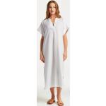 Dámske Letné šaty Gant bielej farby z ľanu vo veľkosti S bez rukávov 
