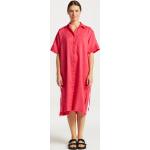 Dámske Letné šaty Gant ružovej farby vo veľkosti L s krátkymi rukávmi s dĺžkou: Pod kolená 