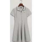 Dievčenské šaty Gant Rugger sivej farby v športovom štýle z bavlny do 10 rokov 