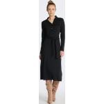 Dámske Šaty s dlhým rukávom Gant čiernej farby z bavlny vo veľkosti XS s dlhými rukávmi s dĺžkou: Pod kolená na gombíky 