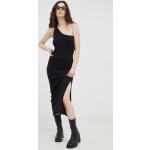 Dámske Midi šaty Gestuz čiernej farby z bavlny s dĺžkou: Pod kolená 
