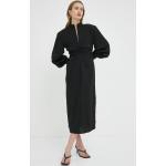 Dámske Dlhé šaty Gestuz čiernej farby v elegantnom štýle z polyesteru vo veľkosti S s dĺžkou: Maxi udržateľná móda 