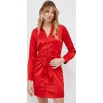 Dámske Mini šaty Guess červenej farby z polyesteru vo veľkosti XS v zľave 