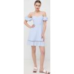 Dámske Mini šaty Guess modrej farby z polyesteru vo veľkosti XS 