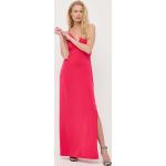 Dámske Dlhé šaty Guess ružovej farby z polyesteru vo veľkosti XS s dĺžkou: Maxi 