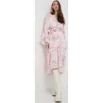Dámske Letné šaty Guess ružovej farby z polyesteru vo veľkosti XS s dĺžkou: Pod kolená 