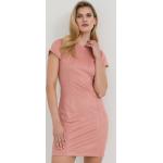 Dámske Mini šaty Guess ružovej farby zo semišu vo veľkosti M Vegan 