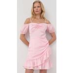 Dámske Mini šaty Guess ružovej farby z polyesteru vo veľkosti XS 
