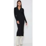 Dámske Designer Obtiahnuté šaty Karl Lagerfeld čiernej farby z viskózy vo veľkosti XS s dĺžkou: Pod kolená 