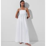 Dámske Designer Dlhé šaty Karl Lagerfeld bielej farby v elegantnom štýle s dĺžkou: Maxi 