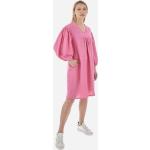 Dámske Letné šaty La Martina ružovej farby z viskózy vo veľkosti XS s nariasením 