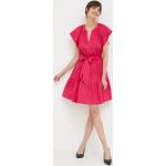 Dámske Designer Mini šaty Ralph Lauren ružovej farby z bavlny vo veľkosti L v zľave 