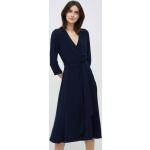 Dámske Designer Mini šaty Ralph Lauren tmavo modrej farby z polyesteru vo veľkosti L v zľave 