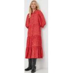 Dámske Áčkové šaty LEVI´S červenej farby z polyesteru vo veľkosti XS s dĺžkou: Pod kolená v zľave 
