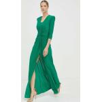 Šaty Liu Jo zelená farba, maxi, rovný strih