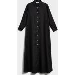 Dámske Dlhé šaty manuel ritz čiernej farby vo veľkosti M s dlhými rukávmi s dĺžkou: Maxi na gombíky 