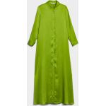 Dámske Dlhé šaty manuel ritz zelenej farby vo veľkosti M s dlhými rukávmi s dĺžkou: Maxi na gombíky 