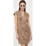 Dámske Mini šaty Guess Marciano hnedej farby z polyesteru vo veľkosti S 