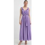 Dámske Dlhé šaty MAX & CO. fialovej farby v elegantnom štýle z polyesteru vo veľkosti XS s dĺžkou: Maxi 