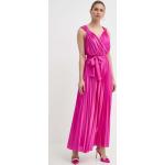 Dámske Dlhé šaty MAX & CO. ružovej farby v elegantnom štýle z polyesteru vo veľkosti XS s dĺžkou: Maxi 