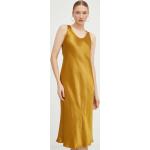 Dámske Letné šaty MAX MARA žltej farby vo veľkosti M s dĺžkou: Pod kolená 