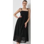 Dámske Áčkové šaty Notes du Nord čiernej farby z bavlny vo veľkosti M s dĺžkou: Pod kolená 