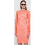 Dámske Čipkované šaty PINKO oranžovej farby z polyesteru vo veľkosti XS 