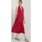 Dámske Midi šaty Samsøe & Samsøe ružovej farby z polyesteru vo veľkosti XS s dĺžkou: Pod kolená udržateľná móda 