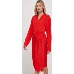 Dámske Mini šaty Tommy Hilfiger červenej farby z viskózy vo veľkosti M 