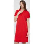 Dámske Mini šaty Tommy Hilfiger červenej farby z bavlny vo veľkosti XS udržateľná móda 