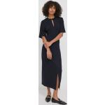 Dámske Dlhé šaty Tommy Hilfiger tmavo modrej farby z bavlny vo veľkosti XXL s dĺžkou: Maxi v zľave udržateľná móda 