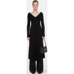 Dámske Spoločenské šaty Trussardi čiernej farby v elegantnom štýle s dĺžkou: Pod kolená 