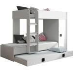 Detské postele sivej farby v modernom štýle s policami vysoko lesklý povrch 