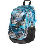 Chlapčenské Školské batohy modrej farby reflexné prvky v zľave 