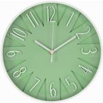 Nástenné hodiny zelenej farby 