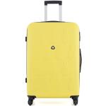 Dámske Veľké cestovné kufre žltej farby v zľave 