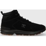 Pánske Členkové topánky DC Shoes čiernej farby zo semišu vo veľkosti 46 