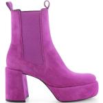 Dámske Členkové topánky Kennel & Schmenger - K & S ružovej farby zo semišu vo veľkosti 41 s výškou opätku viac ako 9 cm 