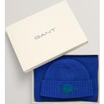 Dievčenské Detské čiapky Gant modrej farby z tričkoviny 